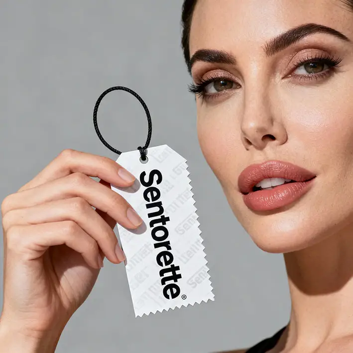 Custom Sentorette car air freshener for ongoing communication – brand always present in the customer’s car and effective loyalty